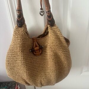 Brighton Tan Woven Shoulder Bag
